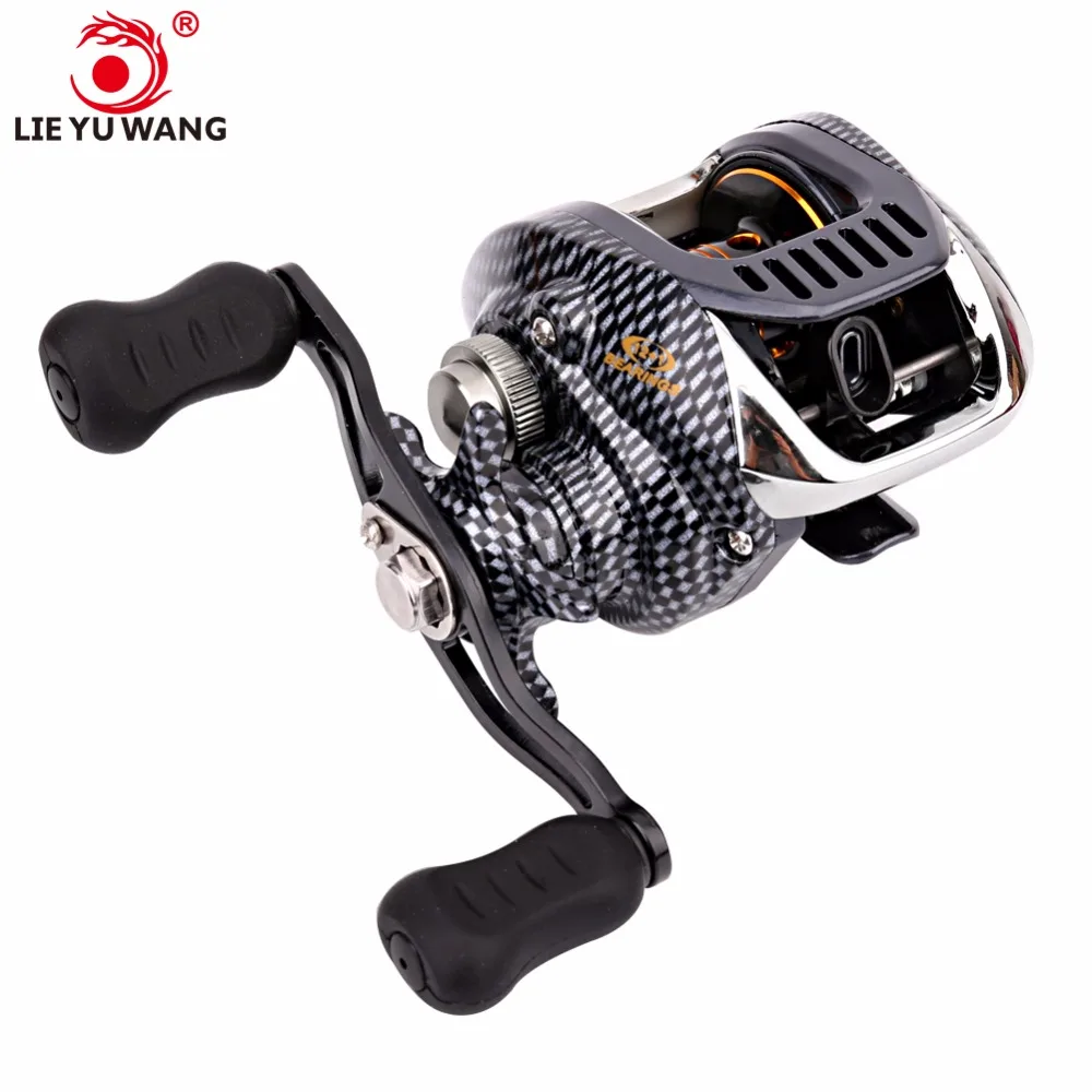 

Lieyuwang 6.3:1 13BB Right or Left Baitcasting Reel Centrifugal Dual Brake Bait casting Reels Carretilha de pesca vara molinete