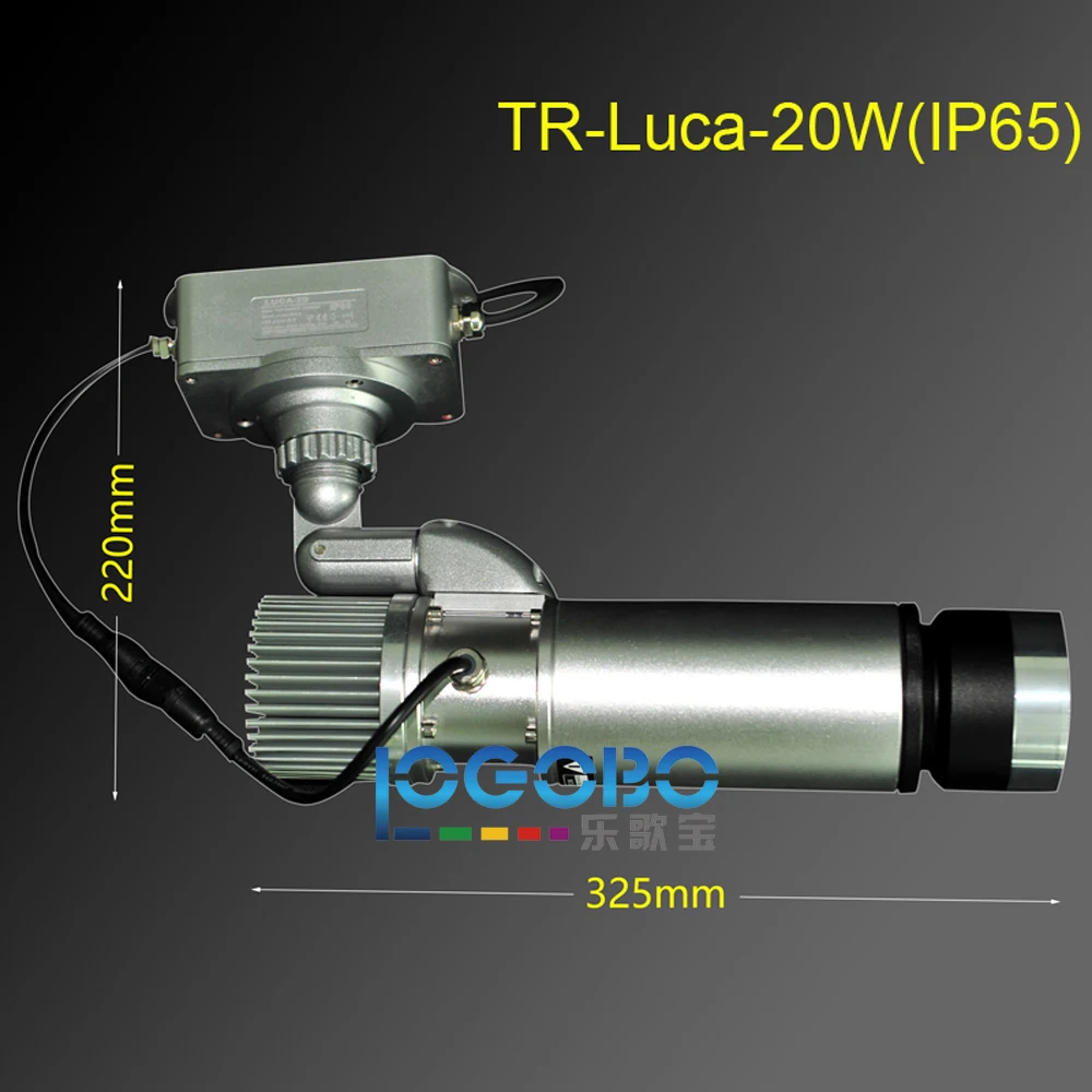 Светодиодный 20 Вт проектор с логотипом на заказ Реклама Gobos Открытые Знаки, проекция узоров, наружное использование, водонепроницаемый тип