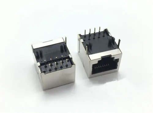 50 шт. RJ45 8P8C 18*13 мм Модульный сетевой разъем PCB 8P LAN адаптер соединитель|connector rj45|connector lanconnector adapter |