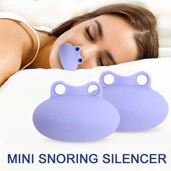 

Frog Shape Mini Nose Respirator Prevent Snoring Sleeping Help Stop Nasal Snore Ventilation Smooth Breathing at Night