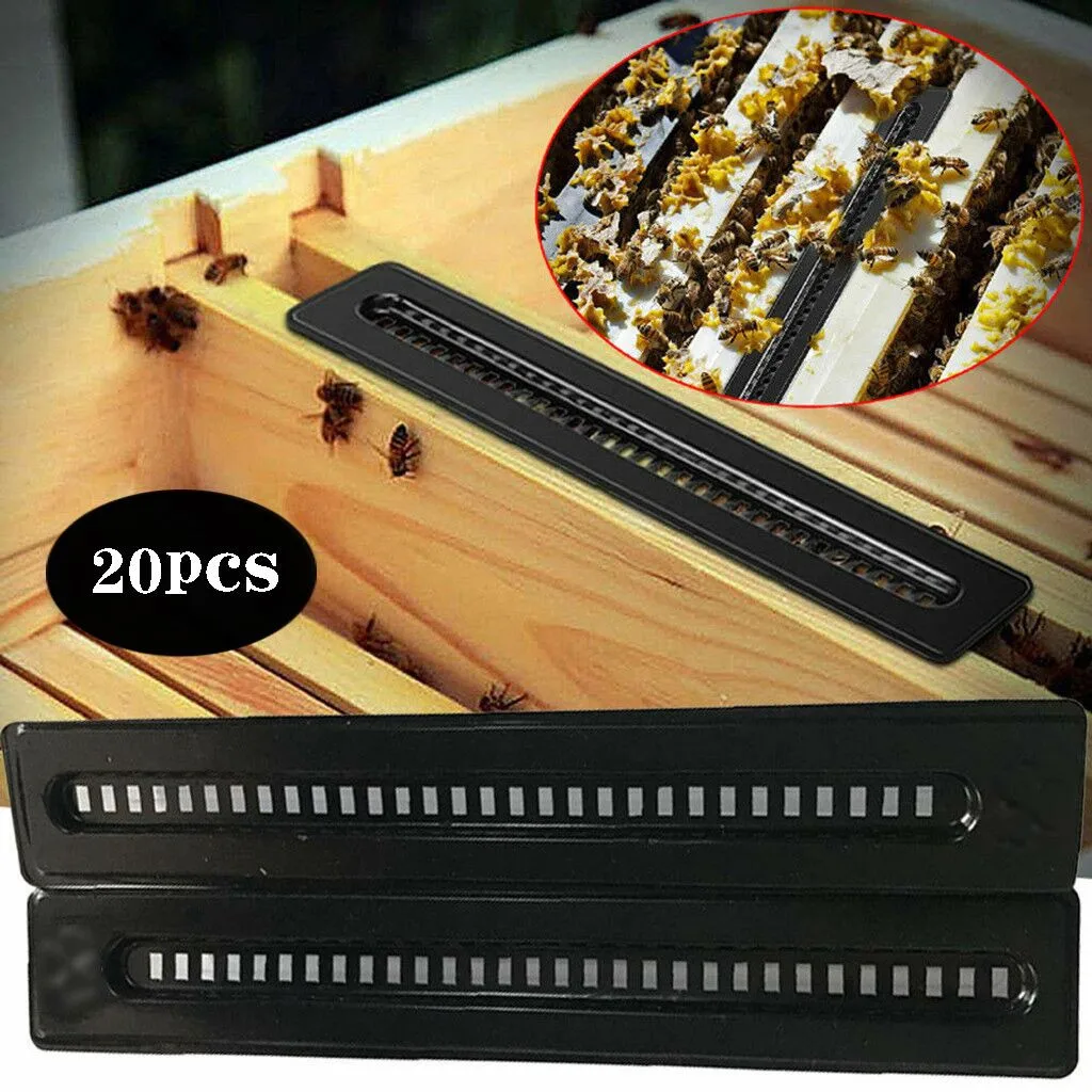 

20Pcs Small Hive Better Beetle Trap No Poison No Pesticides Beekeeping Tools Black C527