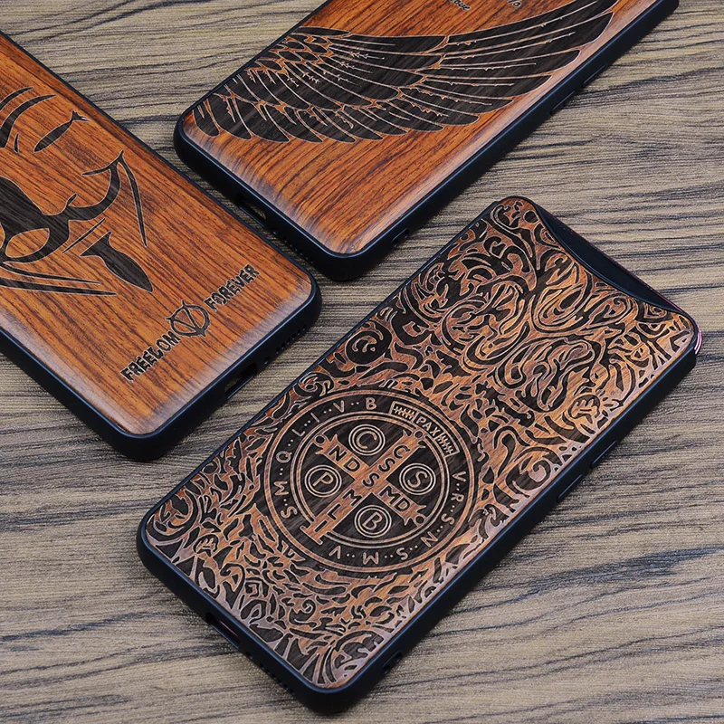 

2018 New OPPO Find X Case Slim Wood Back Cover Soft TPU Bumper Case For OPPO Find X 6.42" Phone Cases FindX