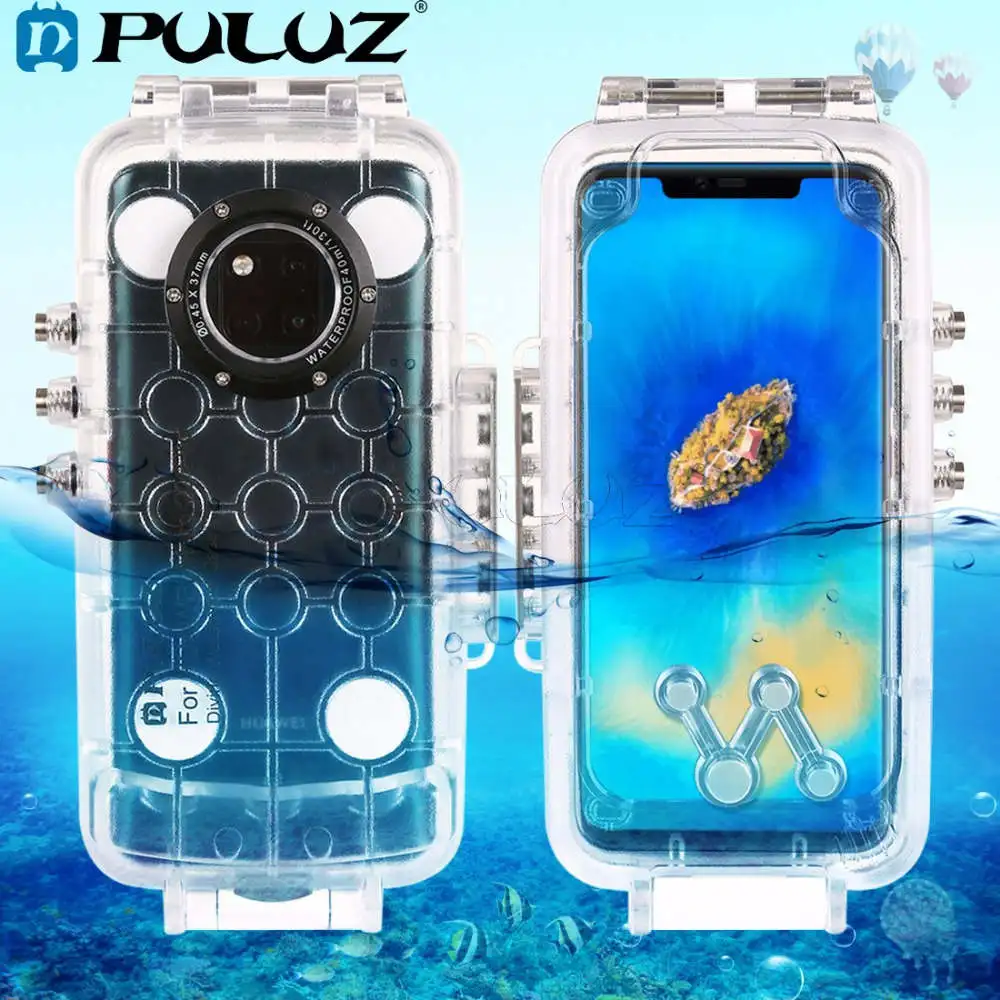 PULUZ 40 м/130ft для подводного погружения и дайвинга телефон Защитный чехол для iPhone XS XR 8/7 плюс для huawei P20 PRO для Galaxy S9 - Цвет: for Huawei Mate20PRO