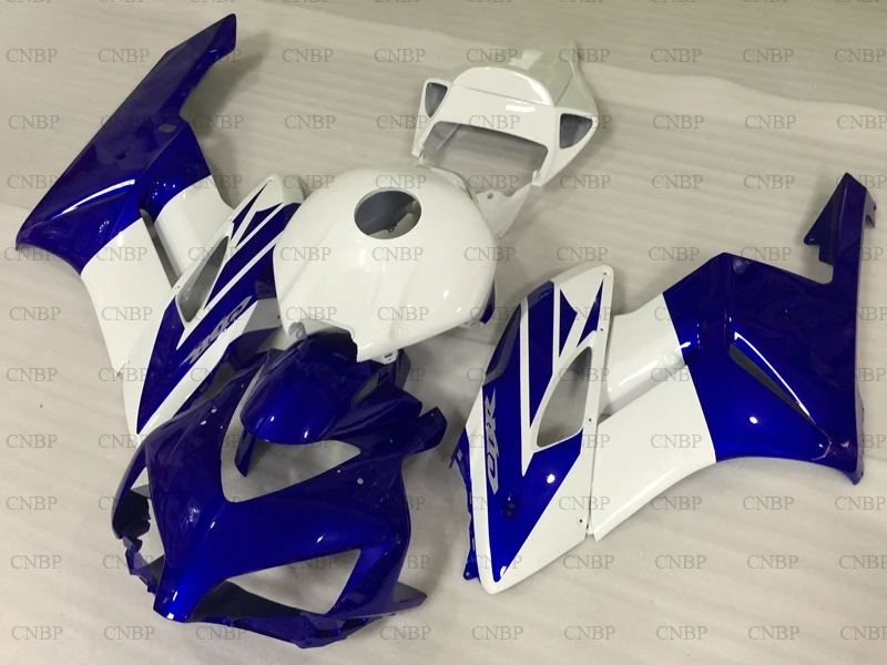 CBR 1000 RR 2004-2005 обтекателя Наборы CBR1000RR 2005 Обтекатели для Fireblade 2005 белого и синего цвета зализа Abs - Цвет: INJECTION mold
