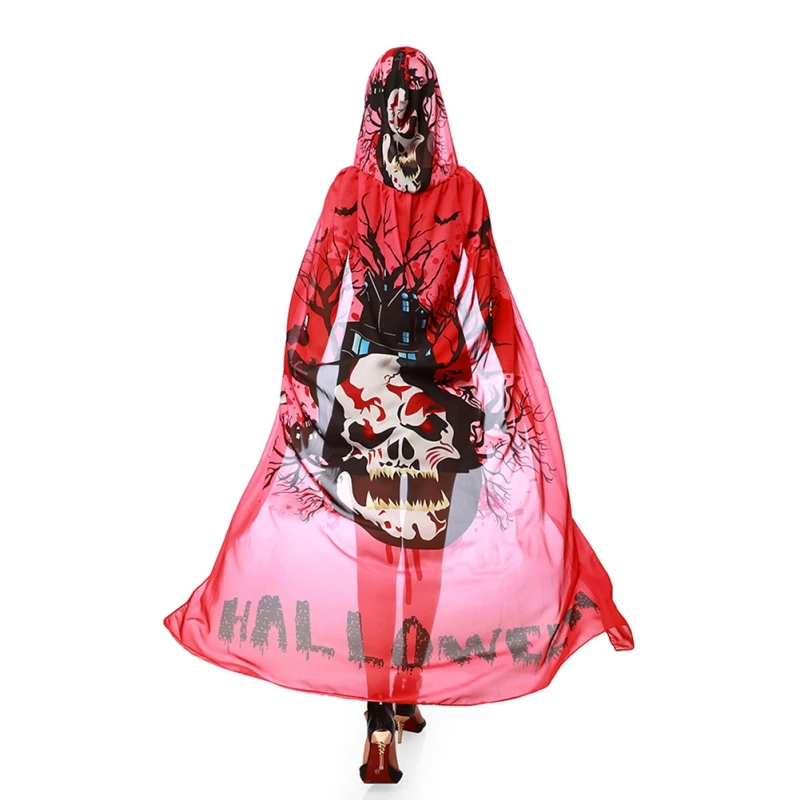 

Fun Cloak For Halloween Print Cloak Chiffon Halloween Decoration Decorative Props Festive Party Supplies Party Decoration