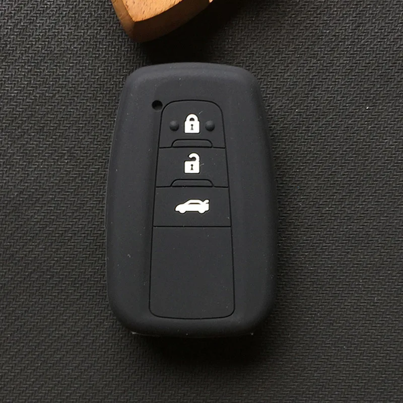 silicone car key cover case for toyota Camry new Prado Avalon Remote Fob Cover 3 Button