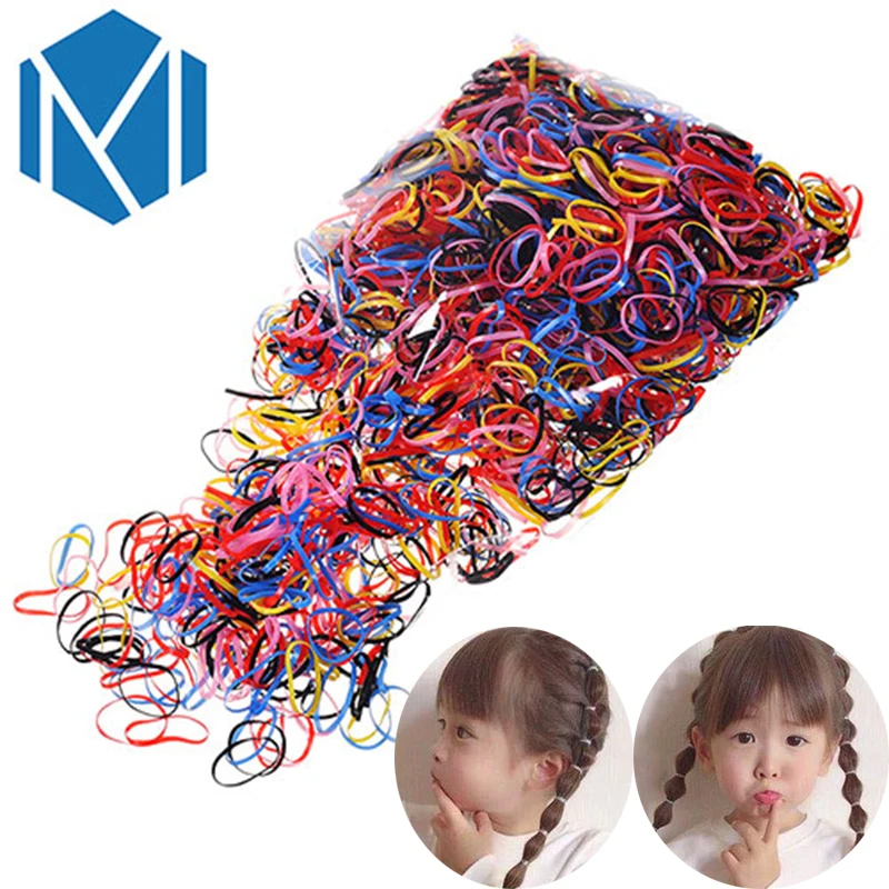 

About 2000/600pcs/bag (small package) 2018 New Child Girl's TPU Hair Holders Rubber Bands Elastics Baby Tie Gum Hair Accessories