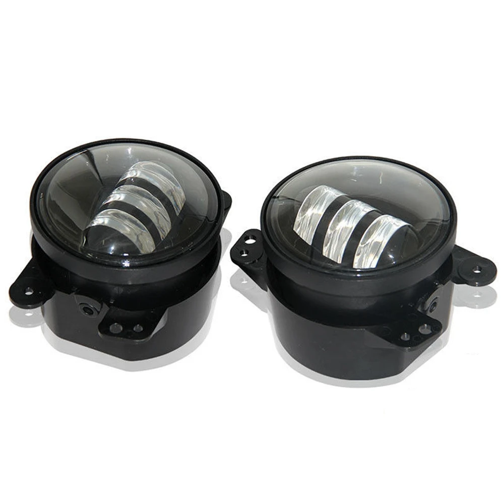 Пара светодиодных противотуманных фар 30 Вт 4 дюйма для 07 ~ 14 Jeep Wrangler JK Rubicon Sahara|led