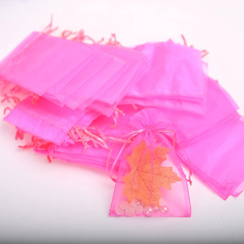 20pcs Bags Drawable Organza Jewelry Bags 15 23cm Wedding Candy Drawstring Bags Gifts Pouches Festival Decoration
