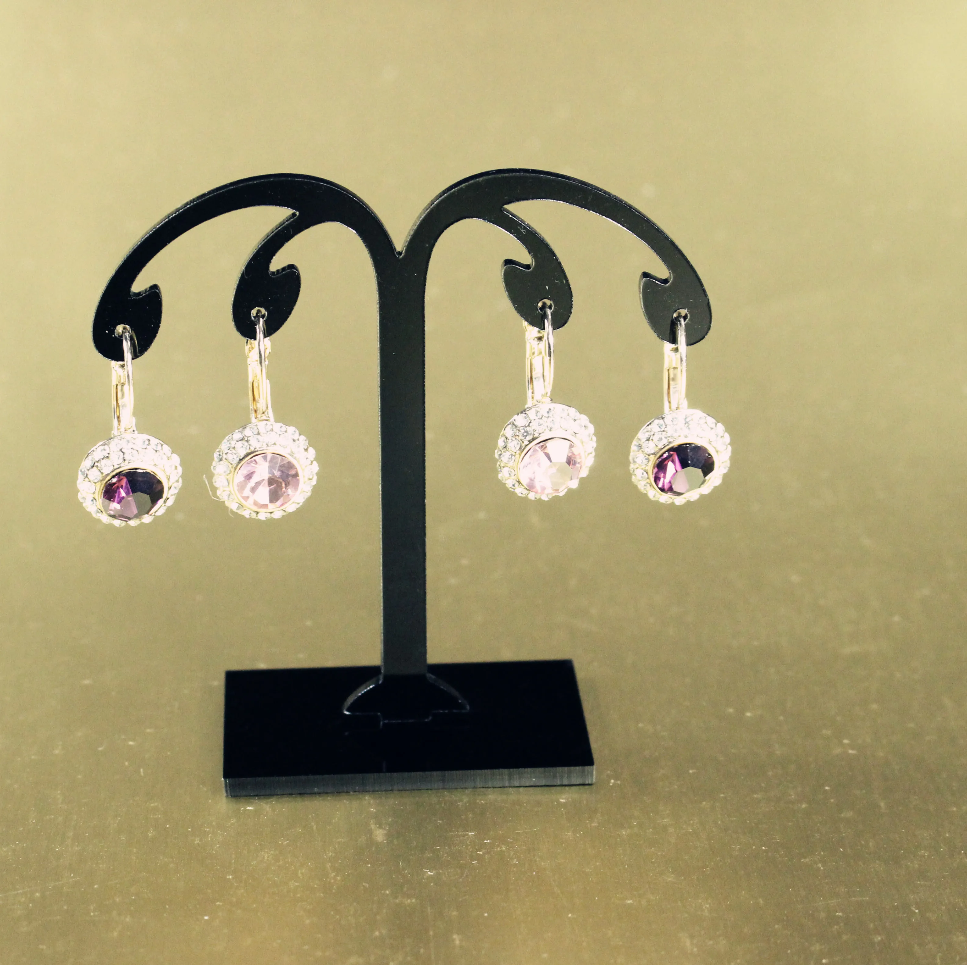 Лот из 3 акриловых витрин держатель для ювелирных изделий черный или белый