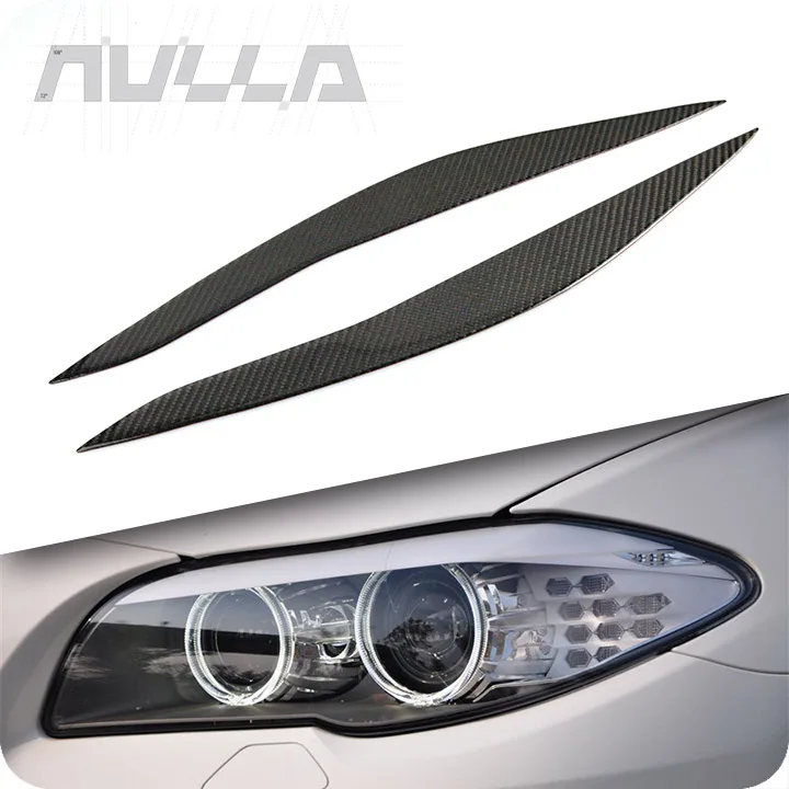 

Carbon Fiber Headlights Eyebrows Eyelids Trim For BMW F10 5 Series 2010-2016 Cover Decoration Front Headlamp accessorie