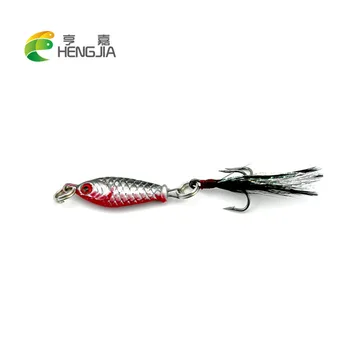 

HENGJIA 1pc 6.8g 2.5cm hard metal lead fishing lures artificial wobbler mini jig baits sea sinking lure pesca fishing tackles