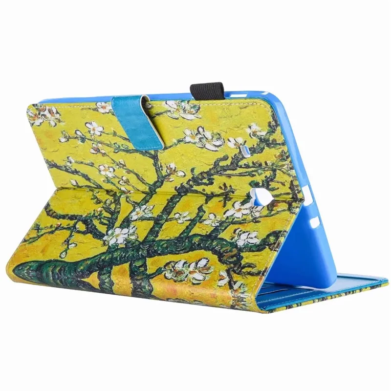 T560 T561 чехол Модный окрашенный Флип PU для Samsung Galaxy Tab E 9 6 SM + стилус|Чехлы планшетов и