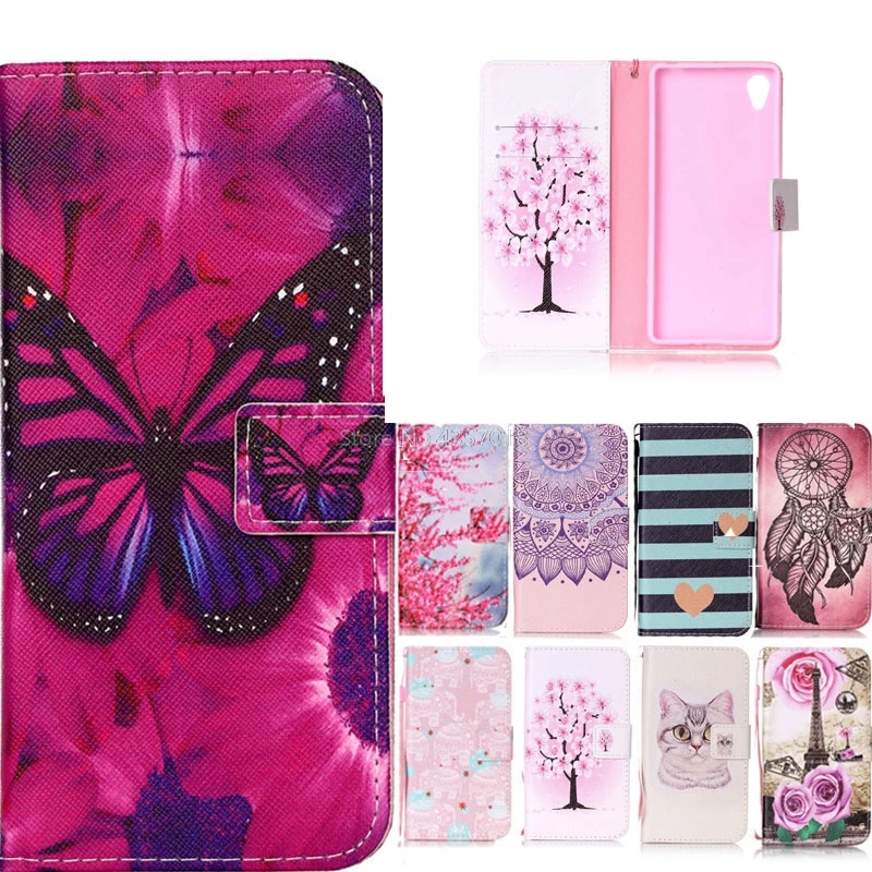 

For Sony Xperia X Dual F5122 5.0 inch Brand Book Flip PU Leather Cases For SONY Xperia X F5121 Cute Card Holder Covers Magnetic