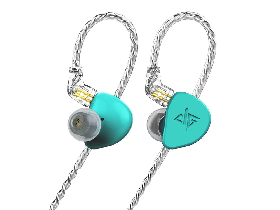 Auglamour F300 Динамический драйвер 2pin 0,78 мм съемные HiFi наушники-вкладыши - Цвет: Dark Green
