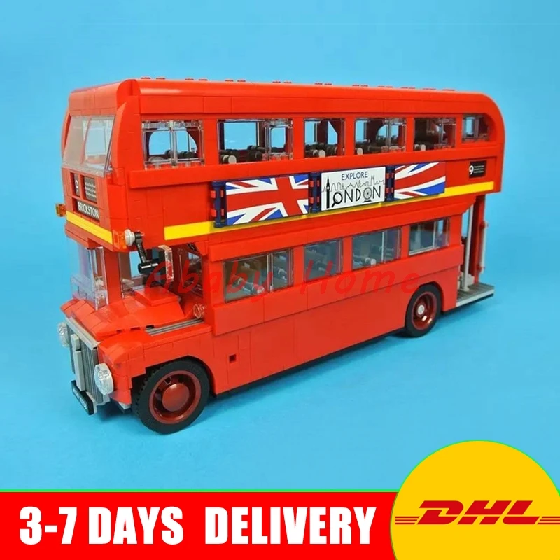 

DHL In Stock Lepin 21045 The London Bus Set Building Model Children Educational Blocks Bricks Toys Gift 10258
