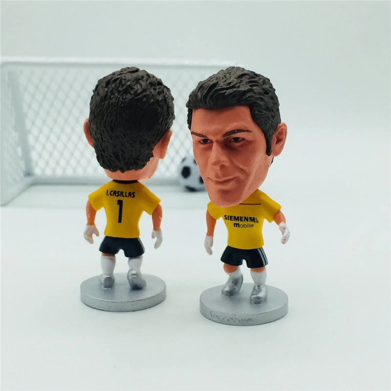 

Soccerwe Soccer Star Cartoon Doll RM# 1# Casillas Figurine Mini Yellow Kit