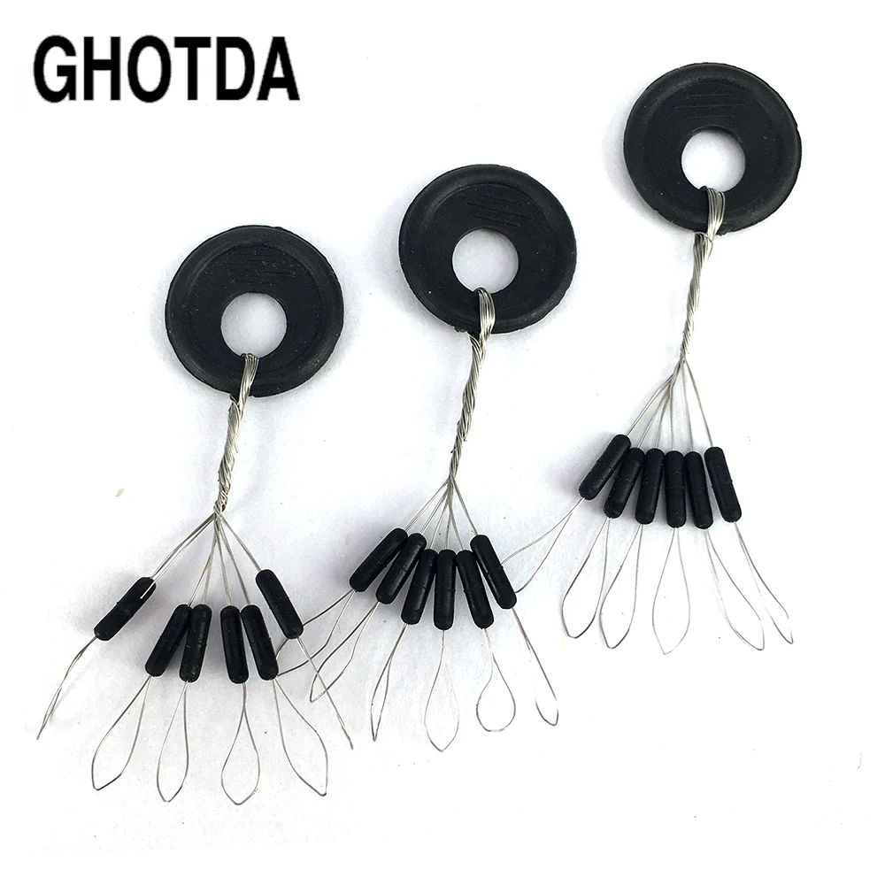 

GHOTDA 20sets 120Pcs Olives Cylindrical Space Beans Stoppers Positioning Float