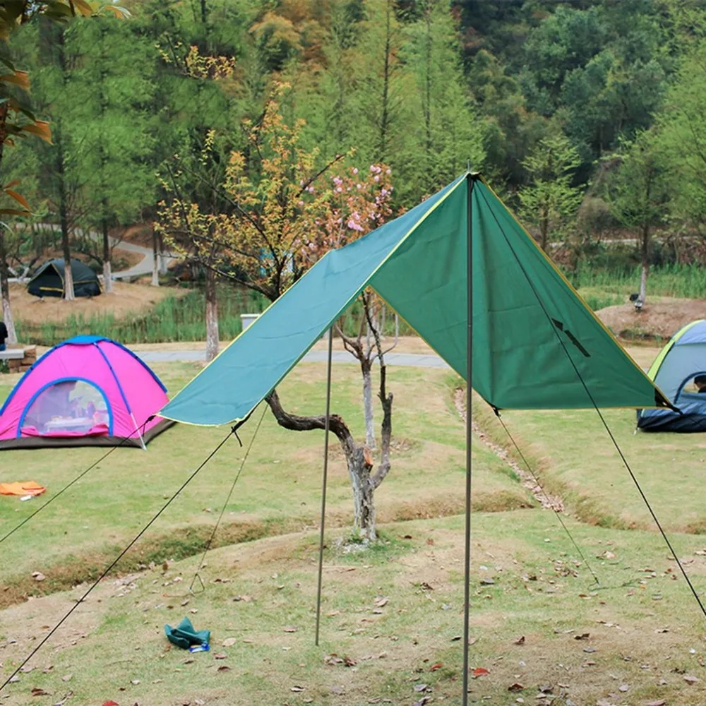 Günstige Camping Matte Ultraleicht Im Freien Wasserdichte Zelt Plane Fußabdruck Boden Oxford Blatt Matte Decke Baldachin für Camping Wandern Picknick