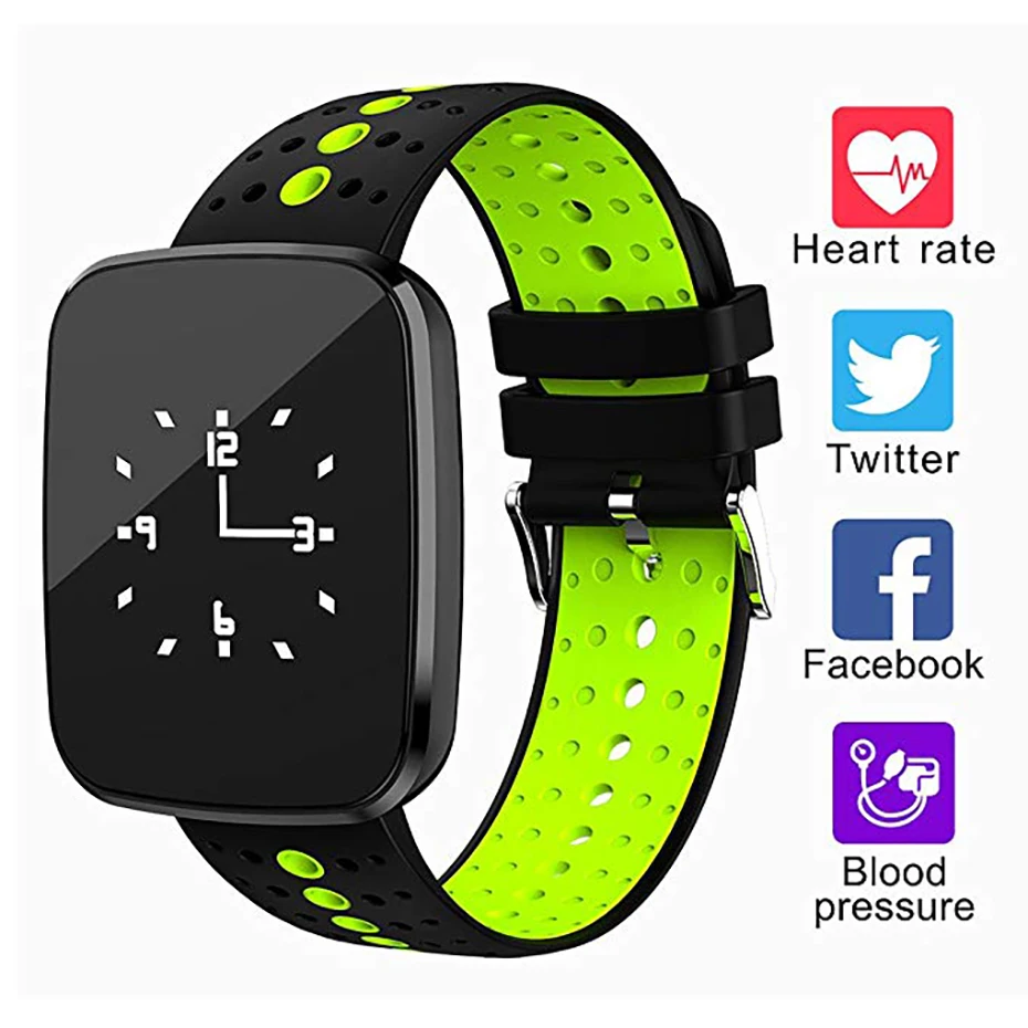 

Watch Smart Bluetooth 4.0 Heart Rate Monitor for Android iOS Sport Fitness Tracker Watch Waterproof Pedometer Watch