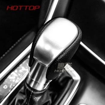

Black Carbon Fiber Look Finer Cover For 10th Honda Accord Car Gear Shift Knob Automatic Transmission Touch Panel styling