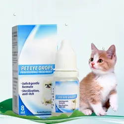 8 мл Pet Eye Drops Dogs Eye Drug антибактериальное анти-противовоспалительное кератит Drop Liquid внешнее использование без раздражения