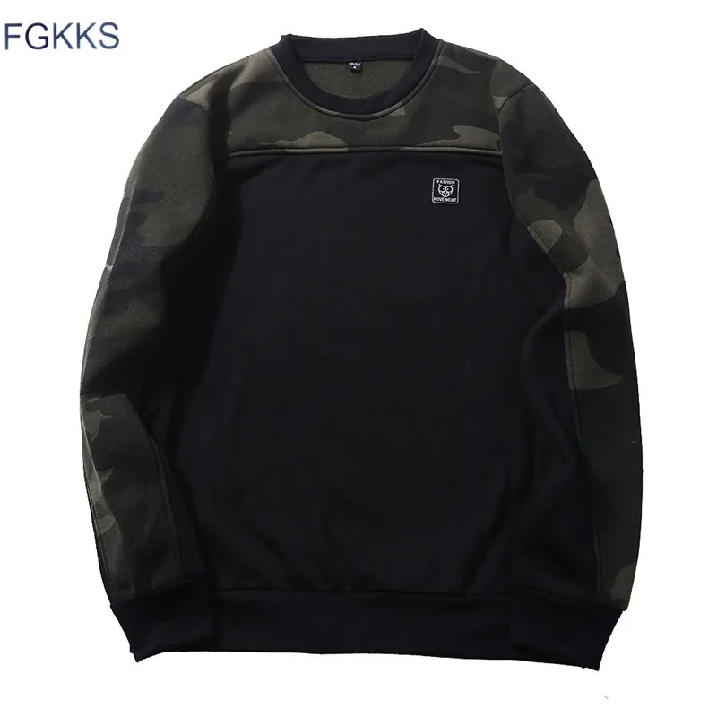 

FGKKS Men Hoodie Hip Hop Street Wear Sweatshirts Skateboard Unisex Pullover Male Camouflage Hoodies EU Size