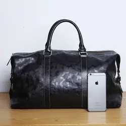 Lanspace Мужская Leathe дорожная сумка модная кожаная дорожная сумка Мода Большие размеры сумки