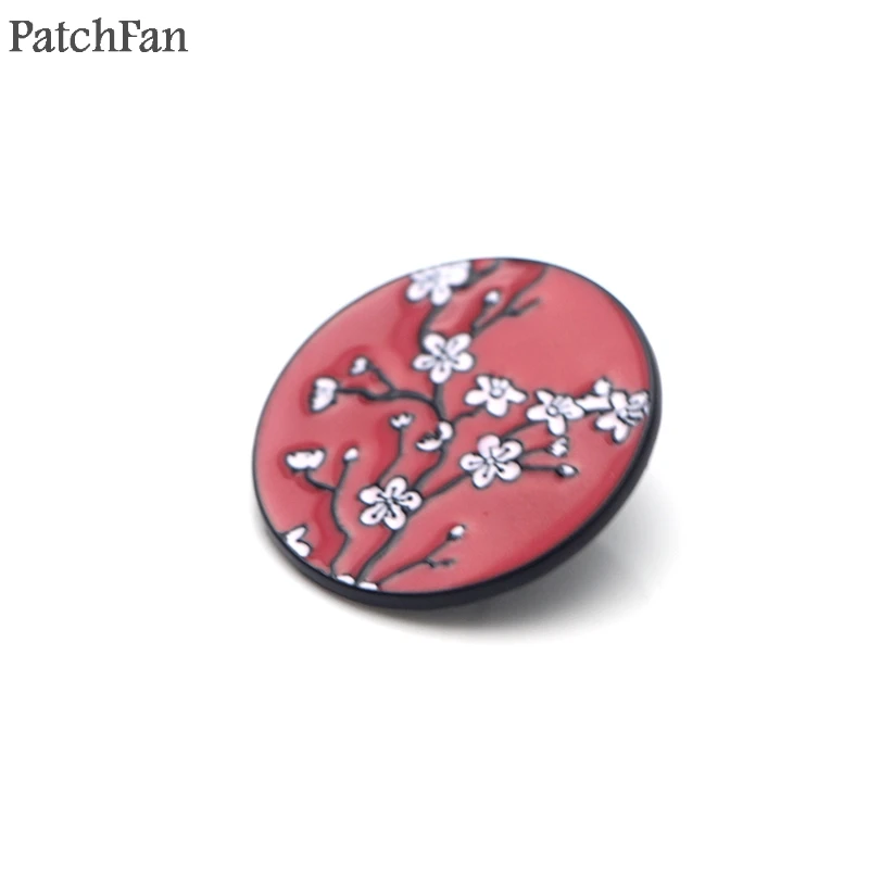 Patchfan вишневый цвет цинковые булавки para рюкзак pride одежда медаль для сумки рубашка Значки броши для мужчин и женщин A1692