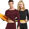 Men Thermal Underwear 2022 New Winter Women Long Johns thick fleece underwear sets keep warm in cold weather size L to 6XL ► Photo 2/6