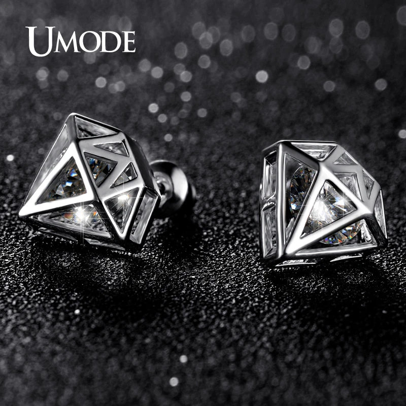 UMODE Brand Crystal Stud Earring For Women Jewelry Fashion Boucle D'Oreille Femme Christmas Gifts Bijouterie Hot Sale AUE0253B