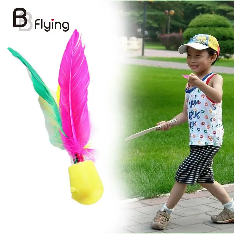 5Pcs Colorful Random Feather Jianzi Chinese Foot Kicking Shuttlecock