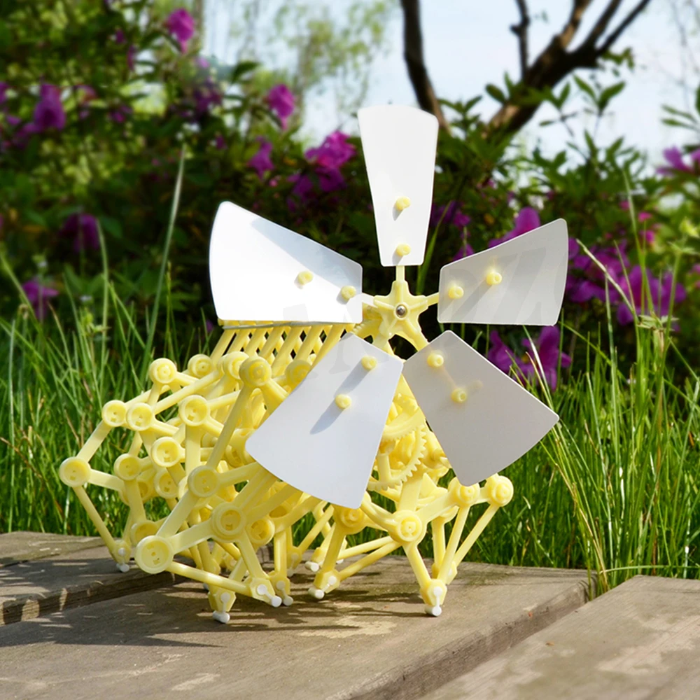 Landzo детские игрушки робот DIY Головоломка ветряная ходунка ходьба сборка strandbeest мощная модель развивающие игрушки Детский подарок