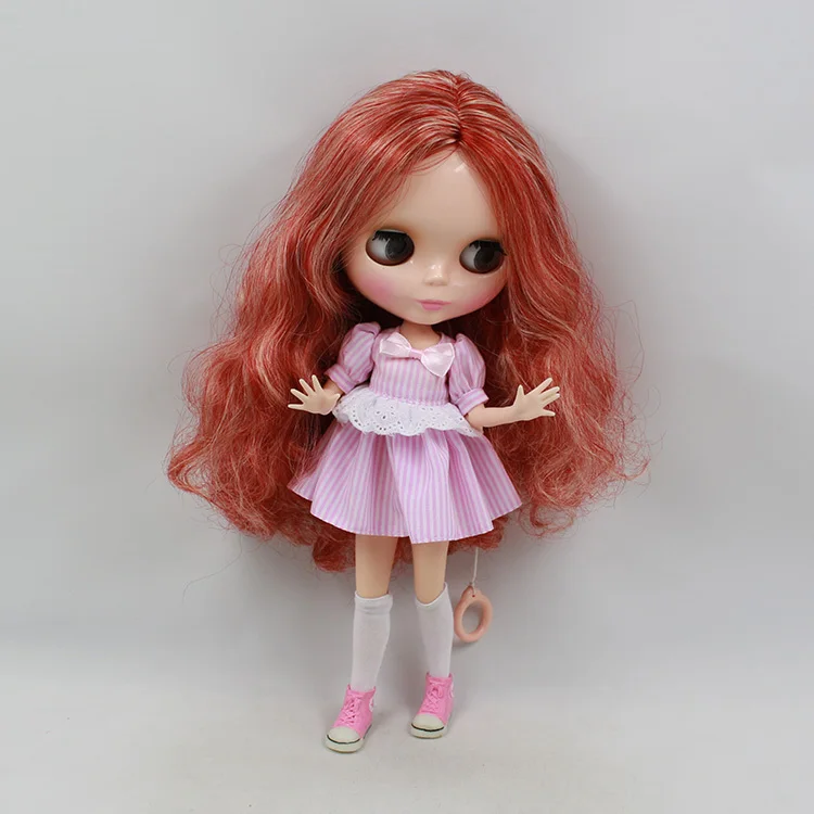 Ледяной blyth кукла синий розовый платье с леггинсами прекрасный наряд игрушка подарок