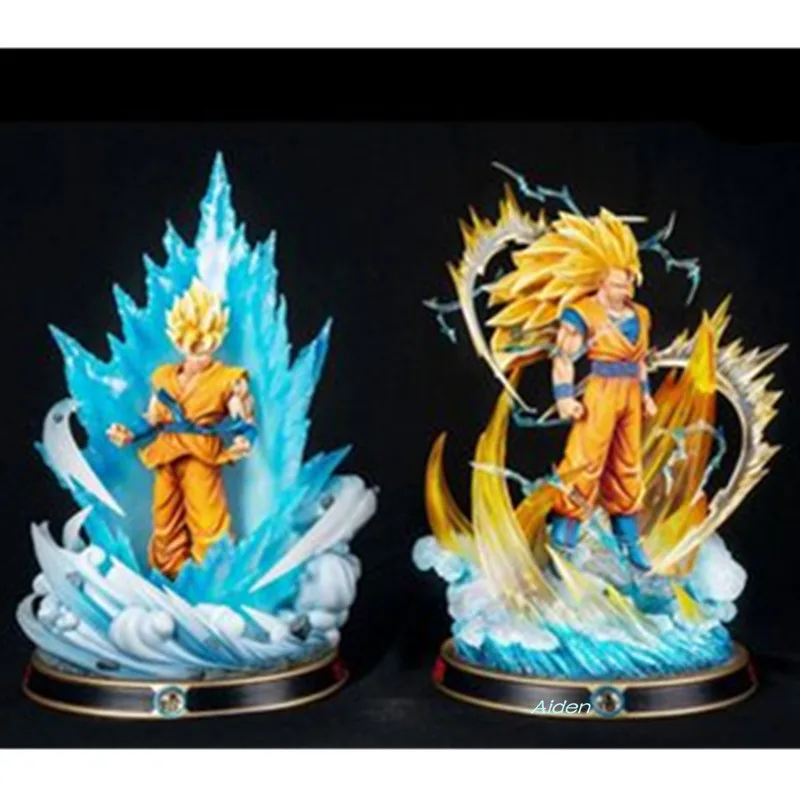 2" Статуя Dragon Ball Супер Saiyan бюст Сон Гоку полная длина портрет анимационная фигурка GK Коллекционная модель игрушечная Коробка 50 см Z505
