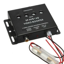 12 V Auto/Car 1 to 4 Monitor Video Amplifier Booster Distribution Splitter Video Booster for DVD/LCD/TV