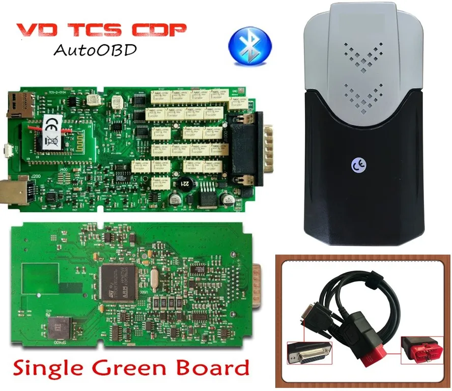 DHL(3 шт.) новые реле ne-c bluetooth VD TCS CDP PRO одинарная зеленая печатная плата диагностический сканер инструмент,0 с Bluetooth для автомобиля TR