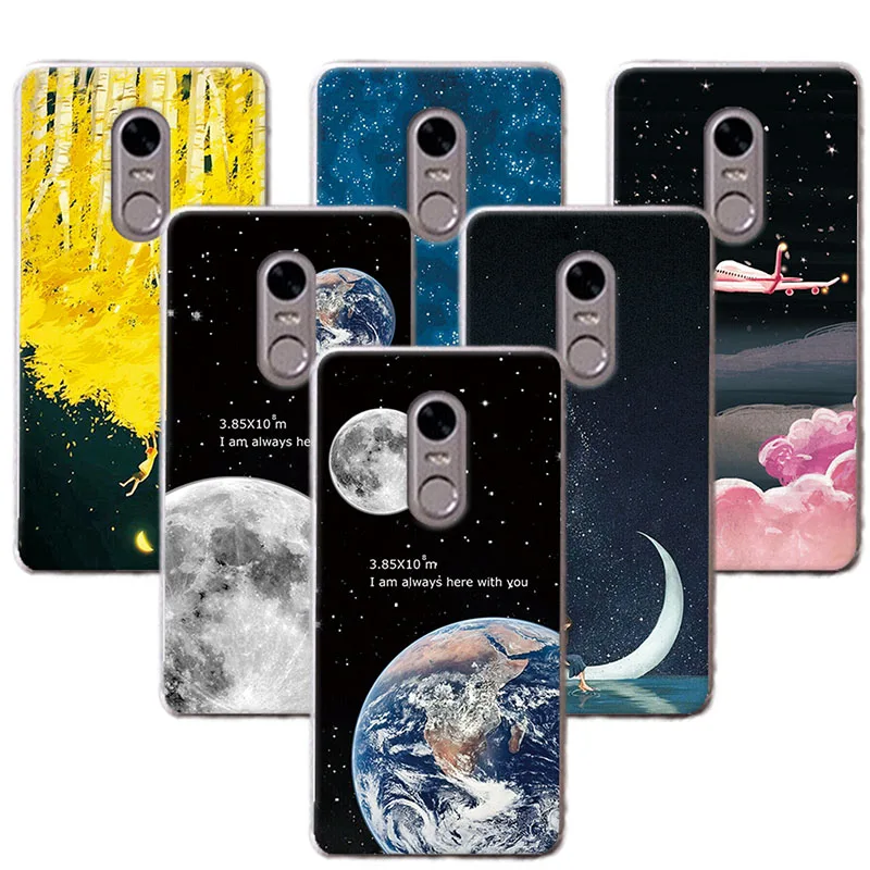 

YOUVEI For TP-LINK Neffos X1 Lite Case Cover Couple Space Stars Phone Cases Cover For TP link TP904A TP904C 5.0" Soft TPU Fundas