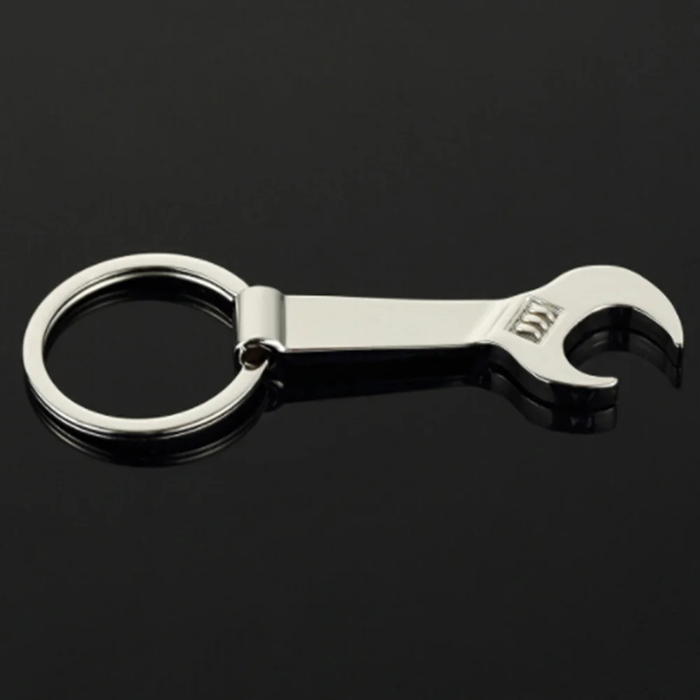 Creative Metal Wrench Spanner Beer Bottle Opener Keychain Keyring Tools