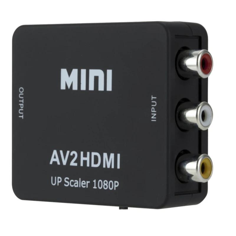 Мини AV в HDMI конвертер адаптер композитный AV2HDMI 1080P HDTV DVD конвертер| |