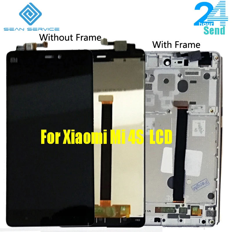 Дисплей для Xiaomi mi 4S M4s mi 4S ЖК-дисплей+ кодирующий преобразователь сенсорного экрана в сборе с рамкой из закаленного стекла+ Инструменты+ ТПУ
