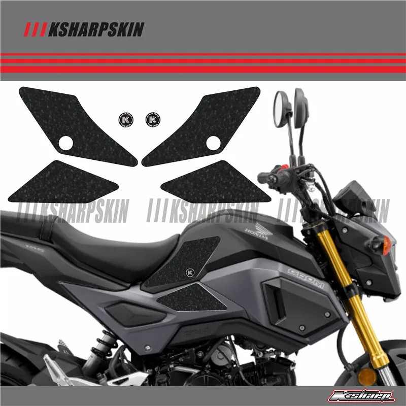 

ADESIVI 3D Sticker Decal Emblem Protector Tank Pad Tank grip For HONDA 17-18 GROM 2017-2018 MSX 125