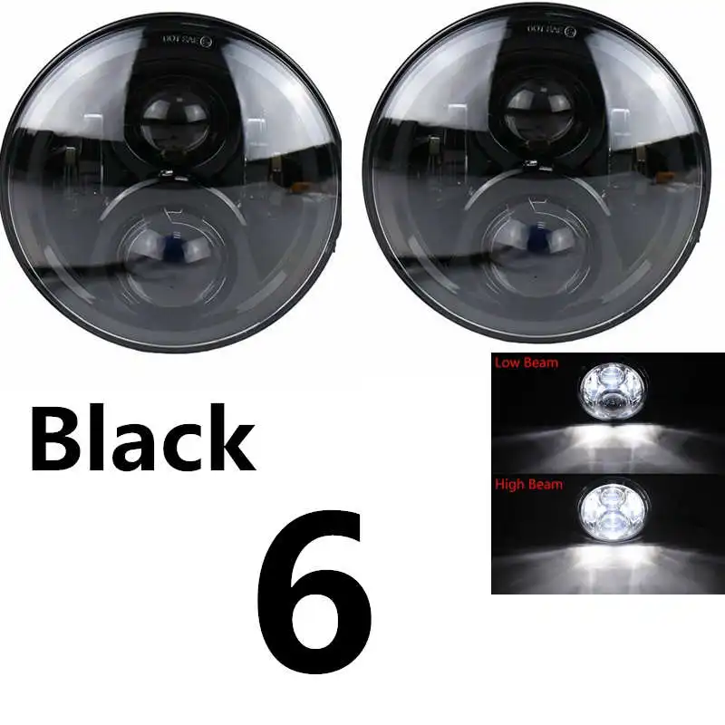 7 Inch Round Daymaker Projector H4 LED Headlight For Jeep Wrangler JK TJ LJ.For Lada 4x4 urban Niva 7 inch headlight.72.7jpg_