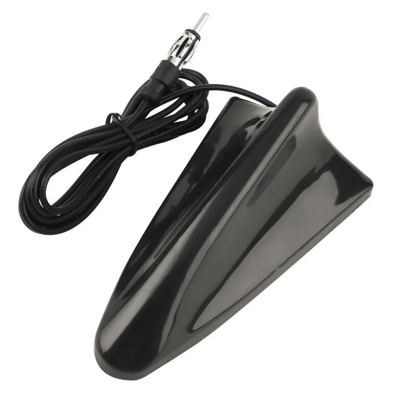 Antenna Paste Car Radio AM/FM FOR A/udi/Toyota/VW/Honda/Skoda Black Roof Aerial Decorative Shark Fin Stereo |