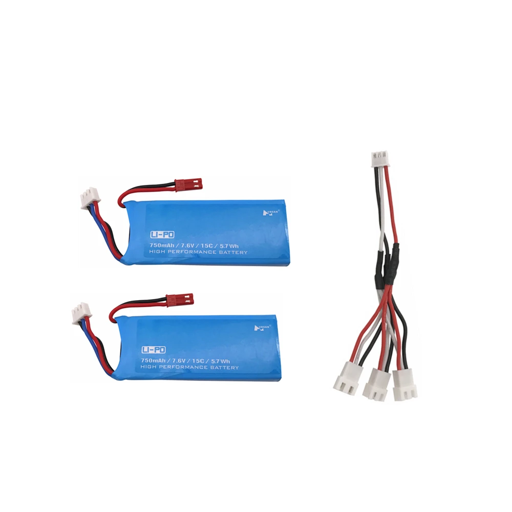 7,6 V 750mAh 15C аккумуляторная батарея Lipo для Hubsan H216A X4 RC Quadcopter запасные части 7,6 V 750mAh батарея