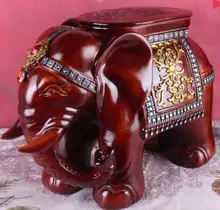 Elephant shape ottoman sofa stool footstool Antique footrest home furniture Valentine s day birthday crafts desktop
