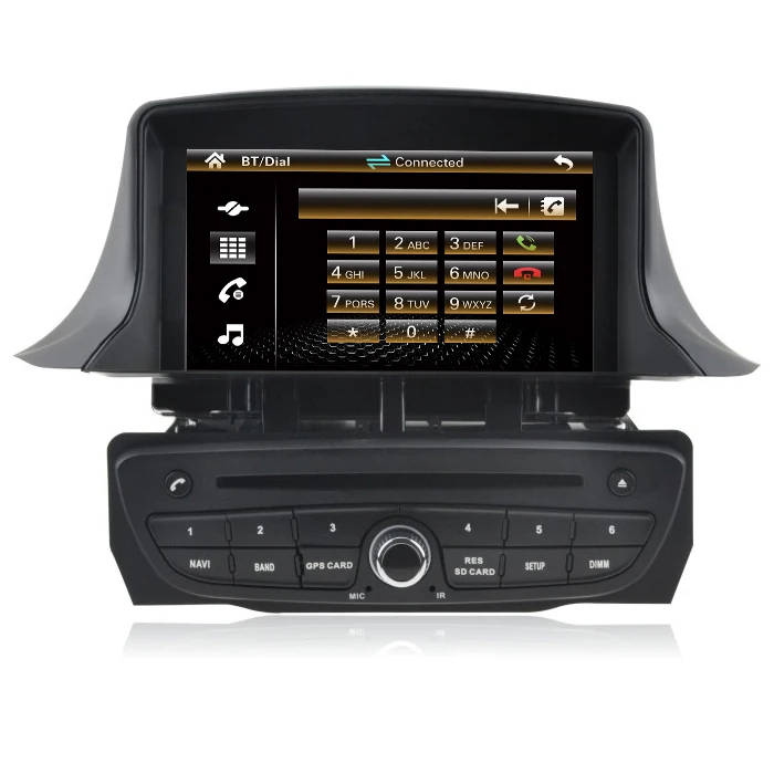 Best Free Shipping Car DVD Player GPS Navigation for Renault Megane 3 Can Bus support steering wheel control RDS USB 3G BT Free map 1
