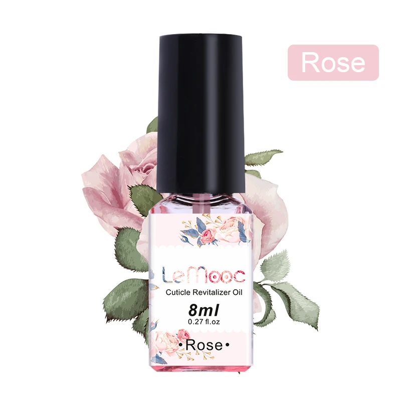 LEMOOC 8 мл Масло для кутикулы ногтей Фруктовый цветочный аромат питание смягчение омертвевшей кожи Лечение ногтей увлажняющие инструменты для пальцев - Цвет: Rose
