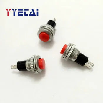 

Small Push Button Switch DS-316 Self-Reset without lock 10MM Jog Push switch Red Free shipping