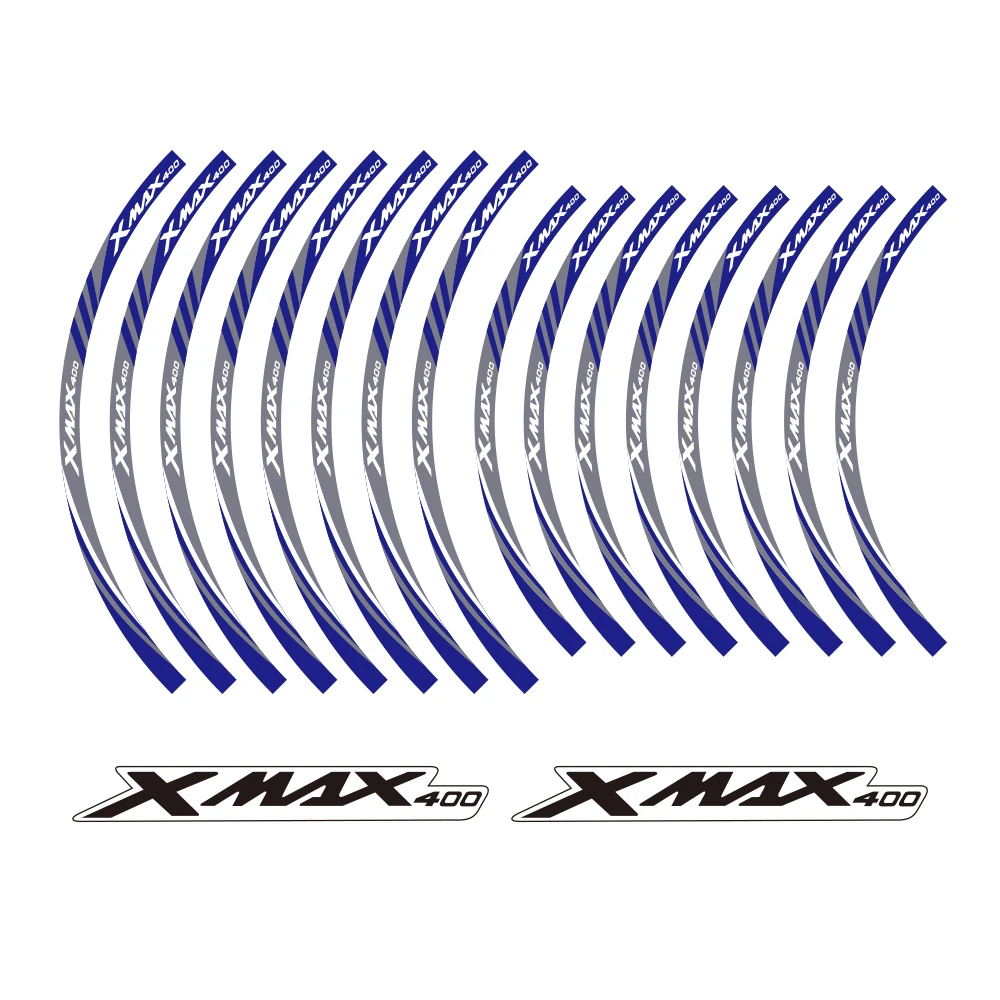 

KODASKIN 2D Wheel Rim Emblem Sticker Decal for Yamaha XMAX400 XMAX 400